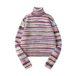 Striped Turtleneck Sweater - Vignette | Y2K Zone®