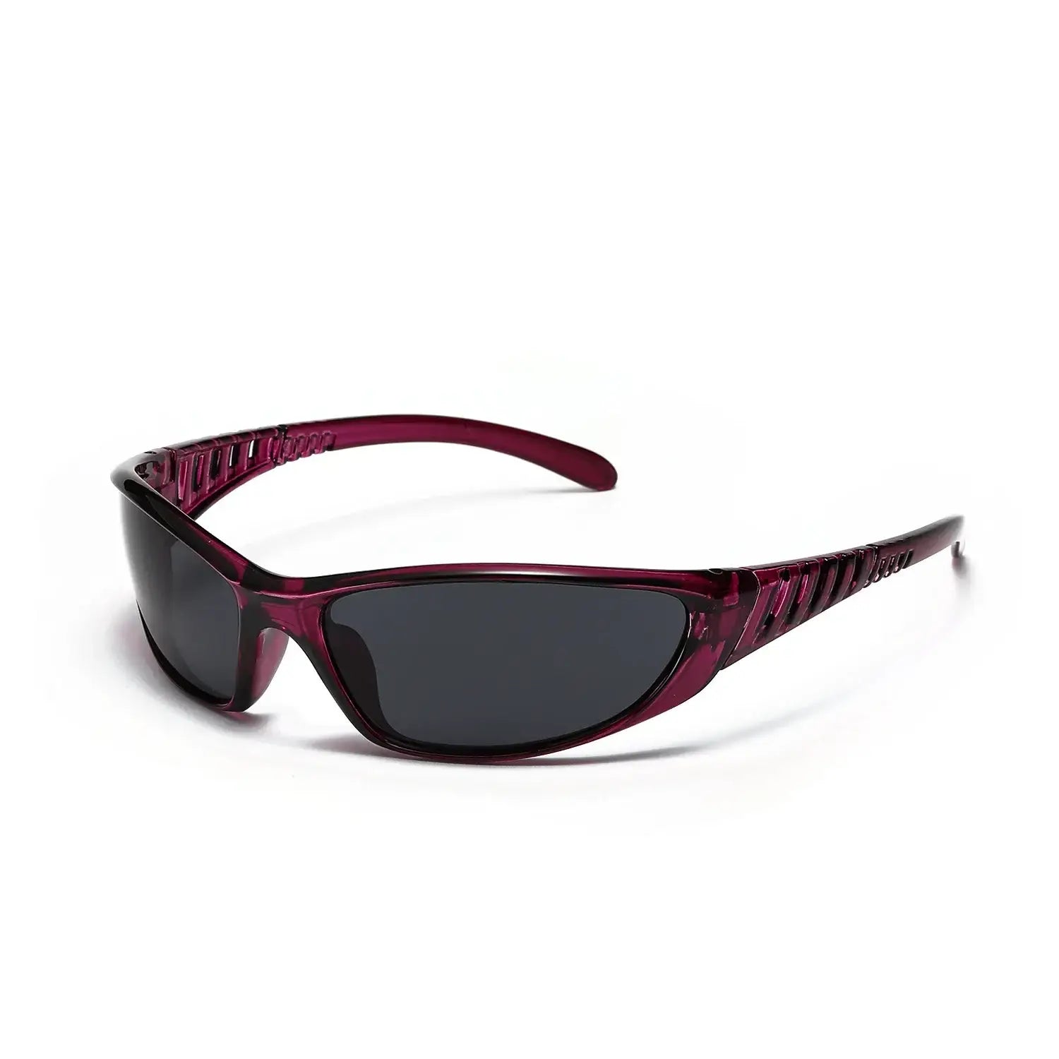 Purple-framed Trend Sunglasses with dark lenses for a stylish Y2K look