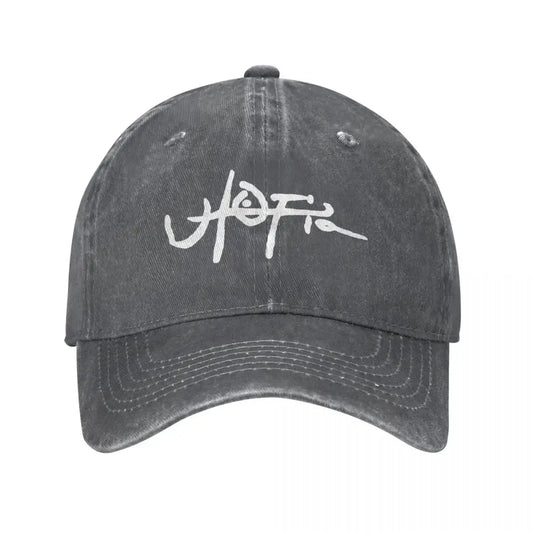 Gray Utopia Cap with white Jofr embroidery, a perfect accessory for Y2K fashion