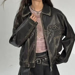 Woman Moto Jacket - Vignette | Y2K Zone®