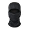 Black Y2K mask covering head and face, perfect for staying warm in style