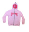 Y2K Pink Hoodie featuring Billabong text and floral design on the hood