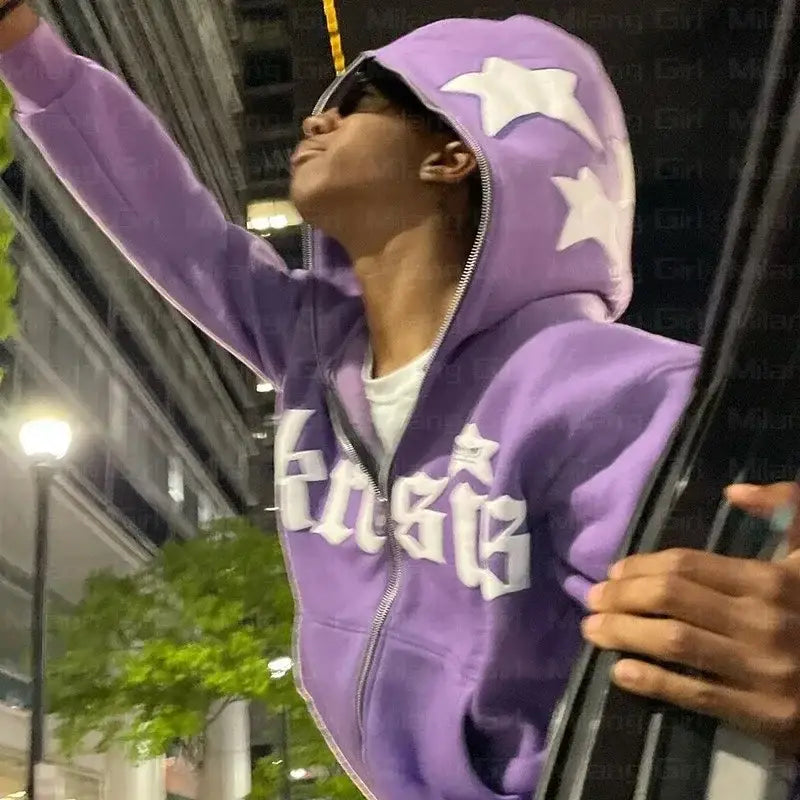 Y2K Purple Hoodie - Y2K Zone®