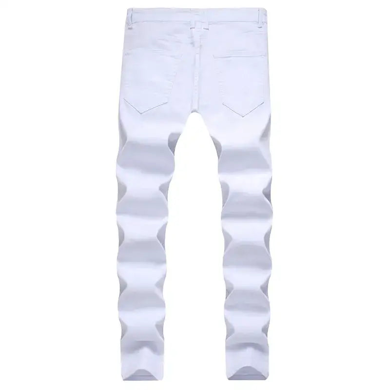 White Y2K Skinny Jeans displayed as a trendy fashion staple for modern wardrobes