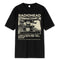 Black Y2K T Shirt featuring a Radiohead design with abstract illustration